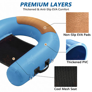 2026 Nuevo Sillón Flotante Hinchable en Forma de U para Piscina, Hamaca de Malla Acuática, Tumbona para Adultos, Flotador Relajante de Verano para Lago y Mar, Personalizable - Product Image 5