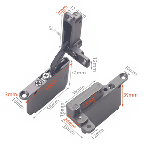 Ssalice hiện đại mềm đóng giấu bản lề kim loại khung cửa cho khách sạn nhà bếp phòng khách phòng ngủ ăn Nhà Văn phòng căn hộ - Product Image 3