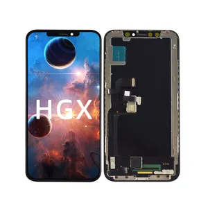 HGX OLED Hard Screen for iPhone X LCD Touch Screens Wholesale Mobile Phone LCDs Display for iPhone 10