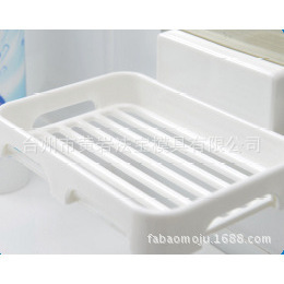 <b>Soap</b> <b>Holder</b> Adhesive Wall Mounted Plastic Mold 13.2cm X 10cm X 4cm Double Layer Rectangular Injection Molding - Product Image 3