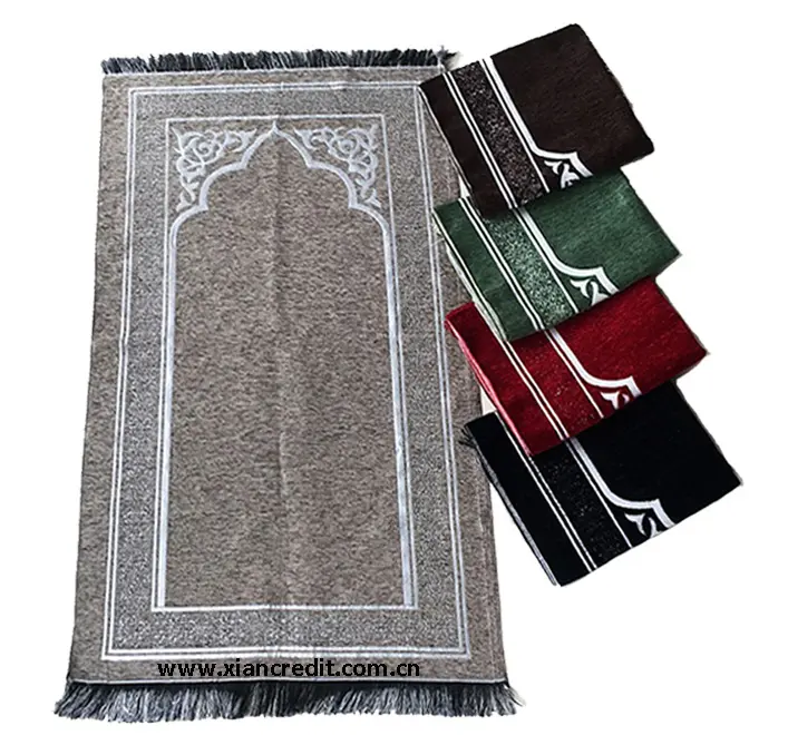 New simple design prayer mat muslim prayer rug turkish rugs jacquard praying mat