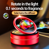 Nouveau luxe voiture intérieur accessoire étoile solaire rotatif ornement métal aromathérapie voiture diffuseur pour l'élimination des odeurs à la mode élégant
