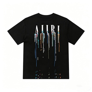เสื้อยืดแขนสั้นผู้ชายลายพิมพ์ Ami ri Blot-Effect ผ้าฝ้าย 100% สไตล์ลำลองคุณภาพสูงสำหรับฤดูร้อนปี 2026 - Product Image 2