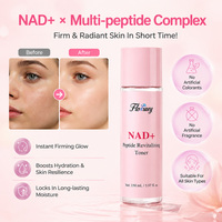 Tonique Visage Énergisant pour la Peau, Combine NAD Plus et Peptides, Affine l'Apparence des Pores, Nourrit les Peaux Sèches et Ternes, Vente en Gros, Personnalisation OEM