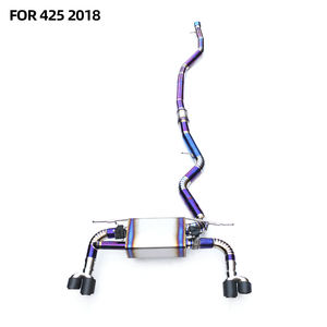 Tubos de Escape Catback de Titanio de Alta Calidad con Válvula y Silenciador, Acabado Liso de 1.2mm de Grosor para <span class=keywords><strong>BMW</strong></span> Serie 4 F32 F33 F36 <span class=keywords><strong>418i</strong></span> 420i 425i 428i - Product Image 1