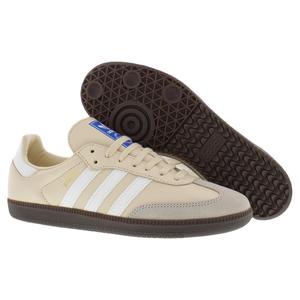 Chaussures Adidas Samba en cuir pour homme, couleur sable, blanc, gomme, style basketball - Product Image 4