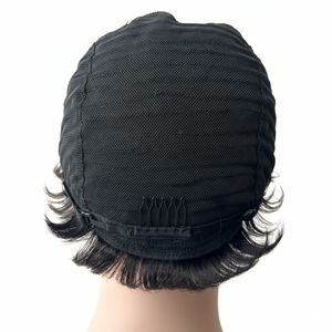 <span class=keywords><strong>Perruque</strong></span> Pixie Vintage Cheveux Brésiliens Remy Bob Court avec Bonnet Tissé Fabriqué à la Machine Sans Lacet (Vente en Gros Sans Colle) - Product Image 6