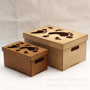 Rectangular Wooden Storage <b>Box</b> Set 12L Covered Jewelry Packaging <b>Gift</b> <b>Box</b> Decorative Storage Boxes - Product Image 4