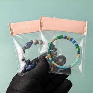 Emballage d'accessoires Sac en plastique EVA pour bijoux Emballage de bijoux givré réutilisable personnalisé Pochette à fermeture éclair - Product Image 4