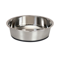 Bestseller - Gamelle classique en métal pour chien avec base antidérapante en silicone, facile à nettoyer, pour chiens et chats, modèle Y-102