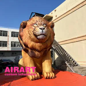 Balão inflável gigante para decoração de festas, rei leão