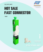 Pasokan pabrik konektor cepat kehilangan penyisipan rendah konektor cepat bidang cepat untuk kabel Drop serat optik untuk jaringan FTTH 3G