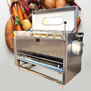 Giá Rẻ Giá sắn khoai tây lột máy và rửa sắn Peeler máy bàn chải làm sạch máy lột - Product Image 4
