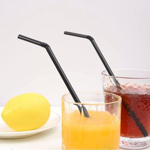 Disposable Wholesale Eco-Friendly PLA Black Custom Recyclable Bar Accessories Camping <b>Drinking</b> Plastic <b>Straws</b> - Product Image 4