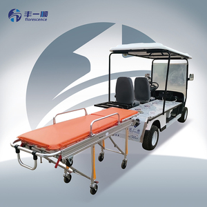 Voiture de golf électrique à 2 places avec batterie au lithium 72V certifiée CE, équipée d'un brancard pour hôpital - Product Image 2
