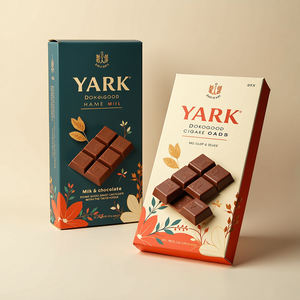 Source Factory Food Grade Recycled Materials Sliding Square Box UV Coating Custom Luxury Aseptic Magnetic Chocolate Gift Box - Product Image 3