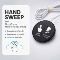 Interrupteur Tactile Intelligent 170-240V 500W, Portée de Détection 1-5cm, Matériau Métallique pour Armoires, Miroirs en Verre et Penderies