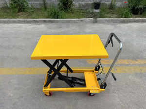 Chariot de plate-forme élévatrice à ciseaux en acier portable d'une capacité de 330 lb Chariot élévateur à main à quatre roues Chariot de <span class=keywords><strong>table</strong></span> élévatrice personnalisable OEM - Product Image 2