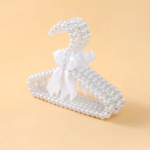 Wholesale 20CM Pearl <b>Pet</b> Clothes Hanger | Quality Style Solid White Dog Coat Display Rack - Product Image 2