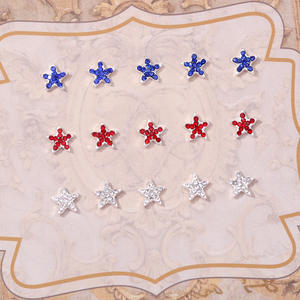 4 juillet Jour de l'Indépendance Américaine Star Nail Charms en vrac Alliage Accessoires 3D Nail Charms Star - Product Image 4