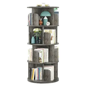 Neues Design Minimalist isches Zuhause Platzsparendes kreatives Bücherregal, das sich um Bücherregale dreht