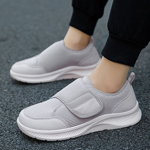 Sepatu Jalan Santai Wanita Model Wide Toe untuk Penderita <span class=keywords><strong>Diabetes</strong></span>, Sneakers Flat, Sepatu Tenis Kasual Musim Semi, Sepatu Vulkanisir, Logo Custom - Product Image 4