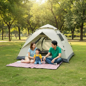 Wholesale All Seasons UV Protection Folding Fiberglass <b>Frame</b> Automatic Tent 3-4 Persons Ultralight Family Tent - Product Image 2