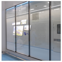 Ventana de sala limpia de aleación de aluminio para laboratorio farmacéutico y taller de alimentos