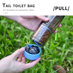 Botella Dispensadora de Comida y Agua para Mascotas, Portátil, a Prueba de Fugas, con Forma Redondeada, para Cachorros, Gatos y Perros, OEM ODM - Product Image 3