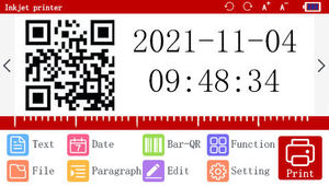 כף יד הזרקת דיו מדפסת הדפסת תאריך המתכנת אצווה מספר הזרקת דיו קרטון אריזה חיצונית תיבת הזרקת דיו אקדח - Product Image 6