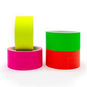 شريط لاصق ملون من القماش القطني ضوء نيون أسود مضيء ذاتي اللون شريط لاصق لاصق للحفلات - Product Image 3