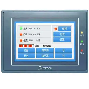 แบรนด์ samkoon หน้าจอสัมผัส HMI 4.3นิ้วแผงแสดงผลแบบสัมผัส LED ฝังหน้าจอสัมผัส TFT Human Machine Interface