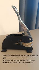 A4 giấy chứng nhận tài liệu con dấu công ty chính xác khắc biểu tượng tùy chỉnh thép không gỉ xử lý dập nổi tem - Product Image 3