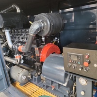 Laveuse à pression de chantier naval fourgon mobile pack unité de jet d'eau haute pression montée sur remorque