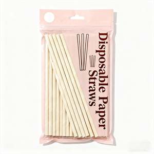 Pailles en papier jetables, livraison rapide, prix compétitif, nouveaux arrivages, prix raisonnable, pailles en papier jetables - Product Image 1