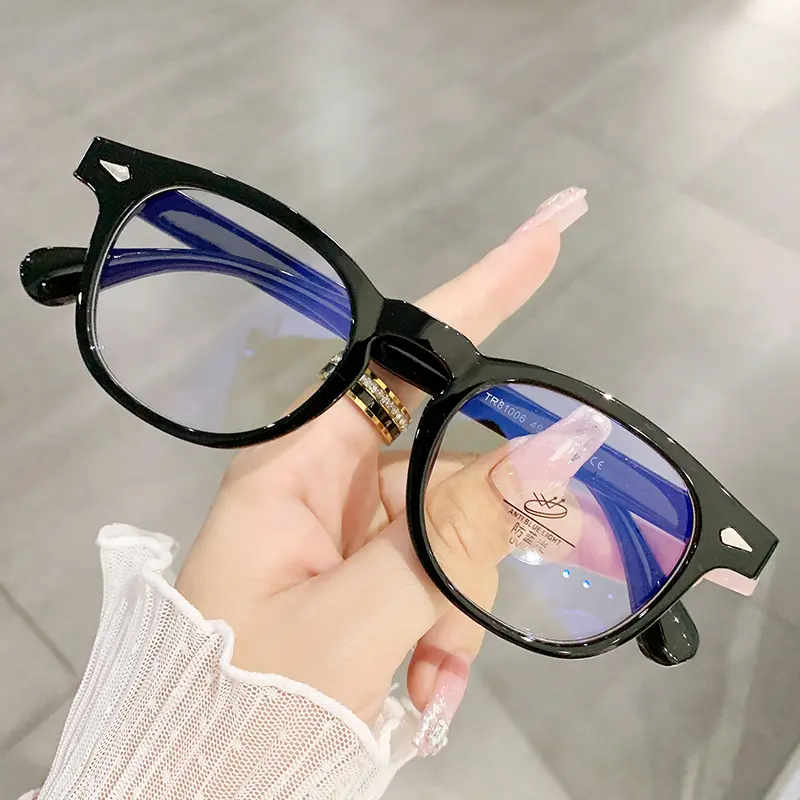 LBAshades 9600 TR90 مكافحة الأزرق ضوء النظارات إطار 2023 جديد نمط الأزياء البصرية نظارات للرجال النساء نظارات