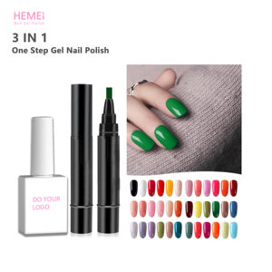 Esmalte de uñas de Gel UV de un solo paso semipermanente de alta reproducción de color 3 1 uñas francesas fáciles de usar sin necesidad de capa superior Base LED para bricolaje - Product Image 2