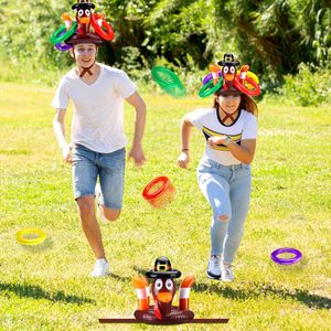 ห่วงเป่าลมรูปไก่งวง PVC ของเล่นโยนสำหรับพ่อแม่ลูก เสริมสร้างปฏิสัมพันธ์กันระหว่างผู้ปกครองและเด็ก ของเล่นอีสเตอร์ ทนทาน เป็นมิตรกับสิ่งแวดล้อม เหมาะสำหรับเล่นในร่มและกลางแจ้ง กิจกรรมกีฬาแบบทีม งานปาร์ตี้ - Product Image 6