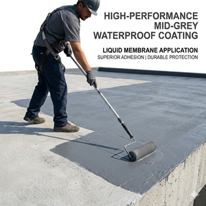 <span class=keywords><strong>Membrana</strong></span> Líquida de Poliuretano a Base de Agua de Alta Elasticidad, Revestimiento Impermeable sin Juntas para Techos y Sótanos, No Requiere Imprimación - Product Image 1