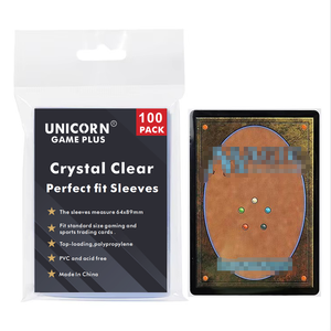 Manches <span class=keywords><strong>de</strong></span> Cartes <span class=keywords><strong>de</strong></span> <span class=keywords><strong>Jeu</strong></span> <span class=keywords><strong>de</strong></span> Société Taille Standard Bleu Ciel Transparentes 64x89mm Ajustement Parfait 1000 Pièces - Product Image 1