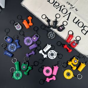 Cao vẻ đẹp tập thể dục loạt cao su mềm <span class=keywords><strong>Keychain</strong></span> Barbell quả tạ mặt dây chuyền túi treo quà Tặng Phụ Kiện <span class=keywords><strong>3D</strong></span> móc khóa - Product Image 3