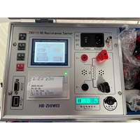 Zhiwei Probador de Resistencia de Bobinado de CC Portátil Electrónico 10A ZW8110 con Impresora Micro USB para Pruebas de Motores y Transformadores