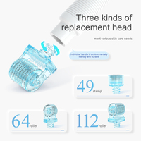 Mini rouleau à micro-aiguilles 3 en 1, marque privée, soin des sourcils, tampon pour le soin de la peau, facile à utiliser, rouleau à micro-aiguilles pour sérum, pour usage domestique