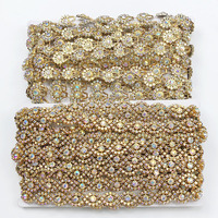 Nouvelle Collection 2026 – Dentelle Chaîne Diamantée de 10 Yards, Strass DIY, Accessoires pour Robe de Danse, Garniture en Tissu Dentelle