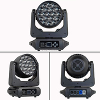 Projecteur à tête mobile LED RGBW 19*15W avec zoom pour DJ, discothèque, fête, concert, scène, événements