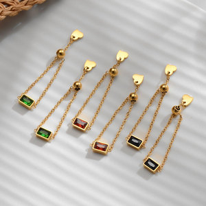 แหวนโซ่ปรับขนาดได้สำหรับผู้หญิง ทำจากสแตนเลสสตีล 316L ชุบทอง 14k 18k ประดับเพชรซิร์คอนอย่างดี ไม่หมองคล้ำ ผลิตตามสั่งจำนวนมาก - Product Image 3