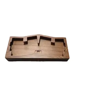 Custom Wood Accessory For Whiskey Cocktail Smoker Shisha Hookah Sets Wooden Base Part Bar Product Wooded Accessory