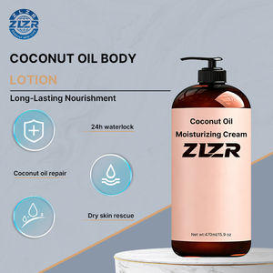 Loción Corporal Hidratante ZLZR con Aceite de Coco, Manteca de Cacao, Vitamina C y Ácido Hialurónico, Vegana, Blanqueadora, Humectante para Piel Seca, 450g - Product Image 1