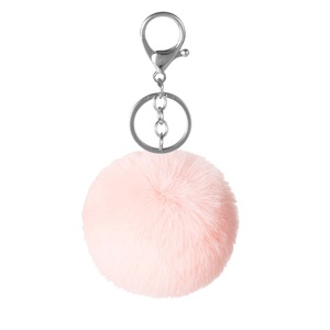 Llavero de piel sintética de conejo Rex <span class=keywords><strong>en</strong></span> stock, bola de peluche de 6/8/10 cm, accesorios para zapatos, sombreros y ropa, exclusivamente para ventas transfronterizas - Product Image 5