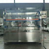 Machine de remplissage à piston entièrement automatique de type linéaire à 1 tête avec mélangeur, machine de remplissage pour liquides visqueux et bruts
